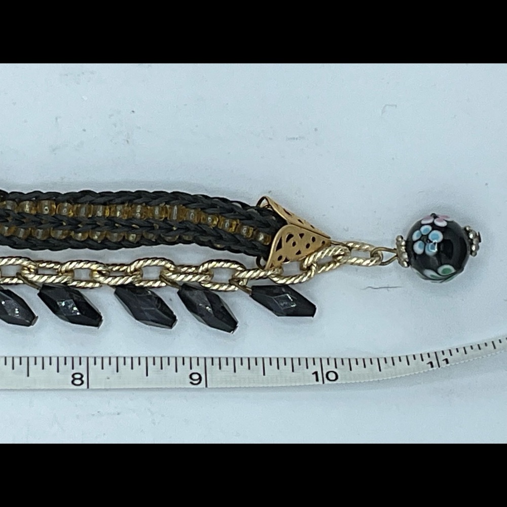 “VINTAGE ROPE DROP GLASS BEAD NECKLACE”. Unique Piece of Costume Jewellery. - Picture 15 of 16
